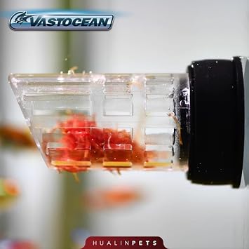 Aquarium Magnetic Bloodworm Feeder Frozen Red Worm Fish Food Holder Feeding Container