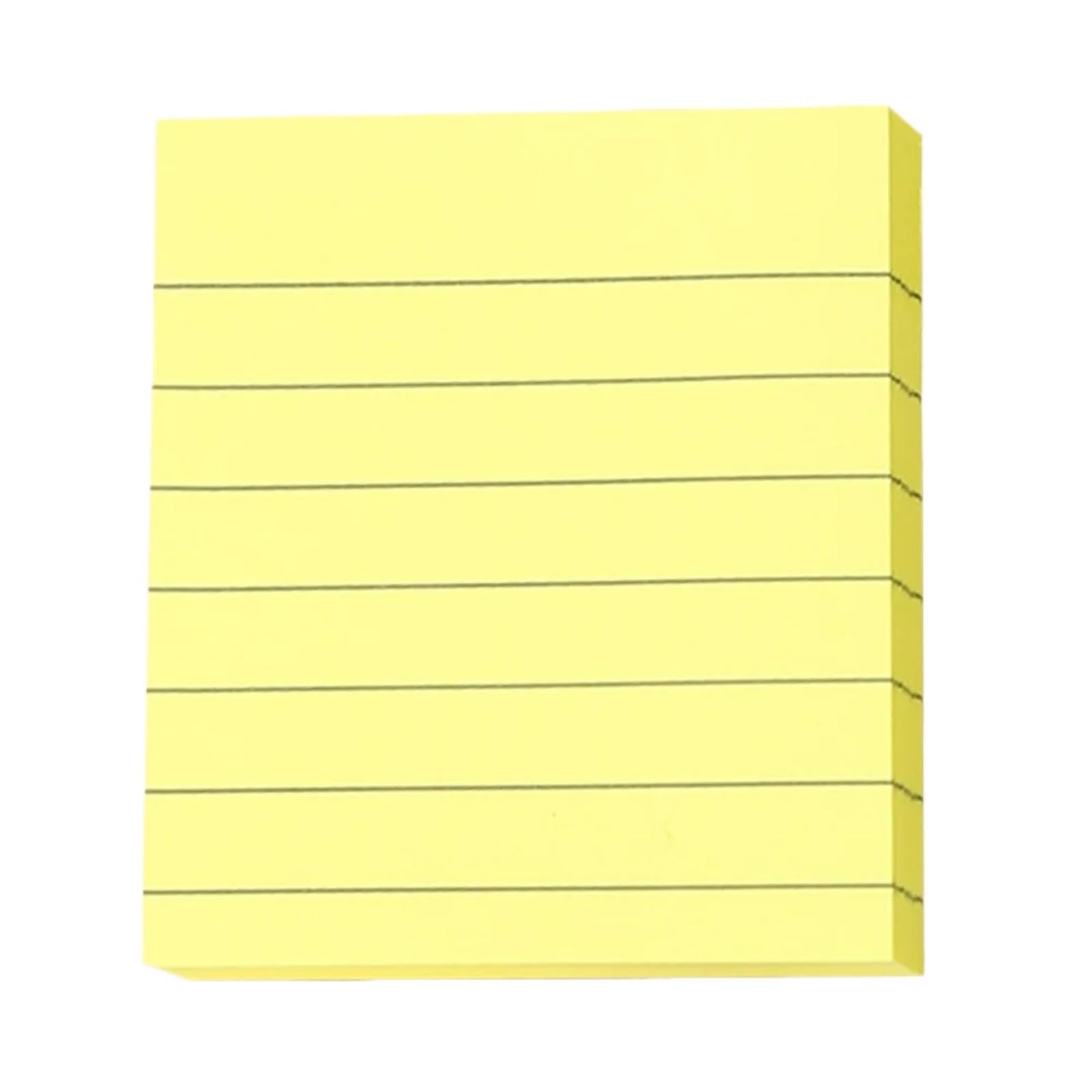 15 x linierte Haftnotizen mit Linien, 7,6 x 7,6 cm, selbstklebende Blöcke, beschreibbar, helle Farben, Klebepads, Schreibtischzubehör