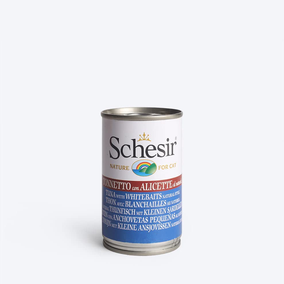 Schesir Canned Wet Cat Food - Tuna with Natural Anchovies Wet Food for Cats | Delicious and Nutritious Tuna Formula | Perfect for Adult Cats & Kittens| 140 g (B0BVGHFKXJ) Amazon Price History, Amazon Price Tracker