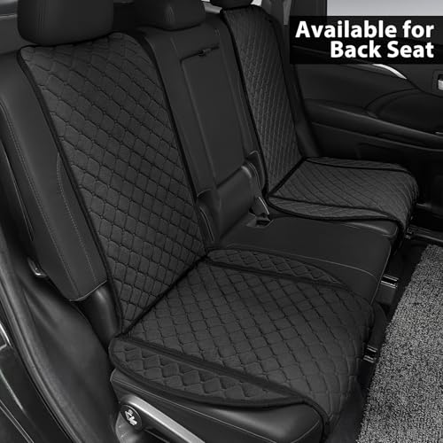 Image of surpassme Comfortable Car Seat Covers Universal Front Seat Covers for Car Accessories, Padded Car Interior Covers for Automotive, SUV, Truck, and Van(Black)