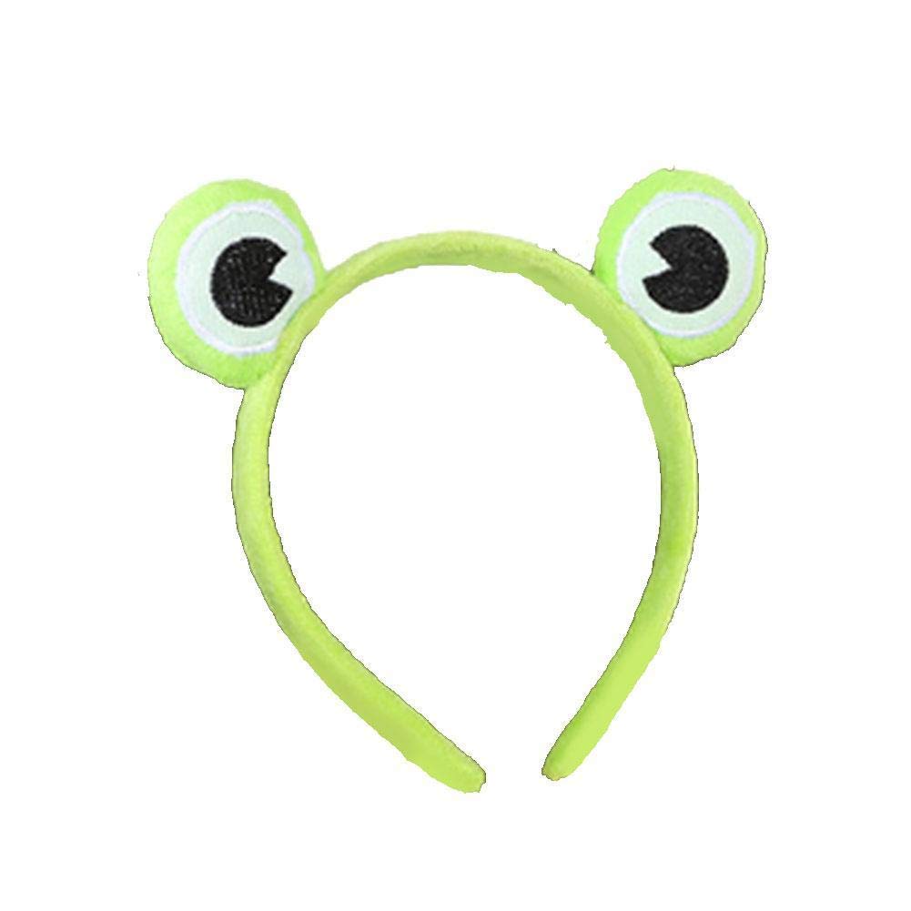 SUCADA Funny Frog Makeup Headband,Face Wash Headband,Green Funny Frog Makeup Headband, Wide-Brimmed Elastic Hairbands, Cute Girls Hair Bands Women Hair Accessories Girls Hairband