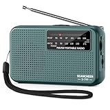 799 Mini Radio AM FM, Battery Operated Radio with Lanyard, Excellent Reception, Portable Radios AM FM, Transistor Radios with Headphone Jack, Antenna, Weight 2.7oz