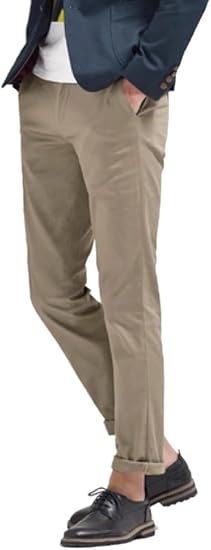 Amazon メンズ 春夏秋 人気 寒色系 クロップドパンツ おしゃれ男子 M L Xl Xxl ロングパンツ 外出 大きいサイズあり おしゃれ男子 裾折り曲げ 腰ストライプベルト 限定 巾着袋付き M 薄ベージュ系 ロングパンツ 通販