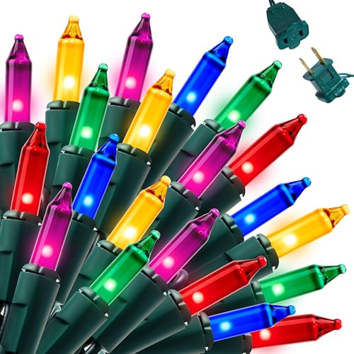 Joiedomi Multicolor Christmas String Lights,450(3x150) 93.6FT Christmas Fairy Tree Lights