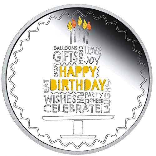 Image of Ananth Jewels BIS Hallmarked Silver Coin 10 Grams Happy Birthday Gift