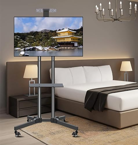 Soporte móvil giratorio para TV de pie miniatura 3