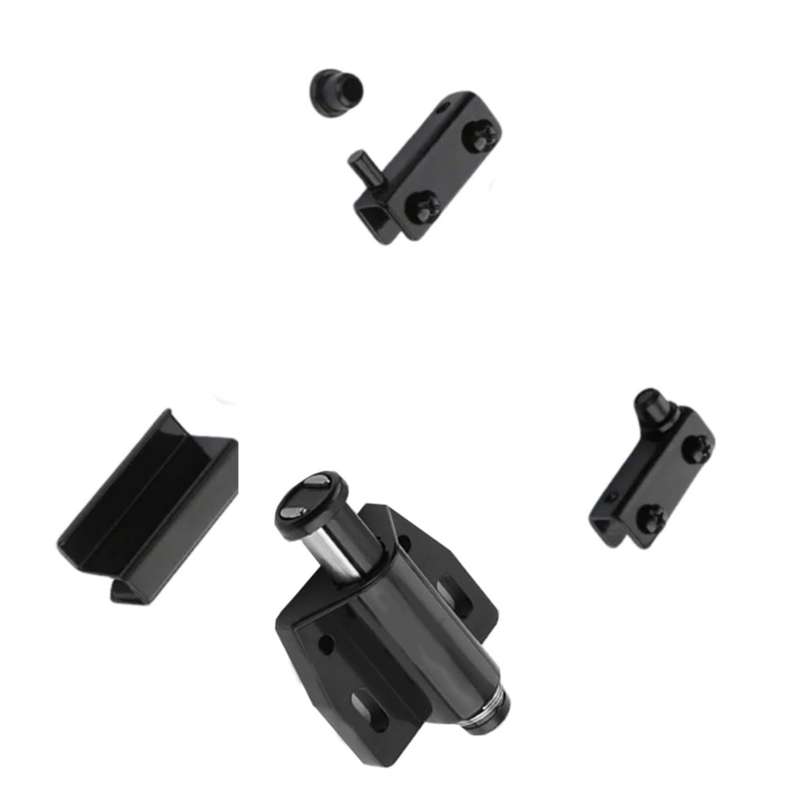 Single Head Catches Glass Door Hinge Clamp Push to Open Touch Latches Suction Furniture Hardware Bathroom Cupboard Catches Hardware