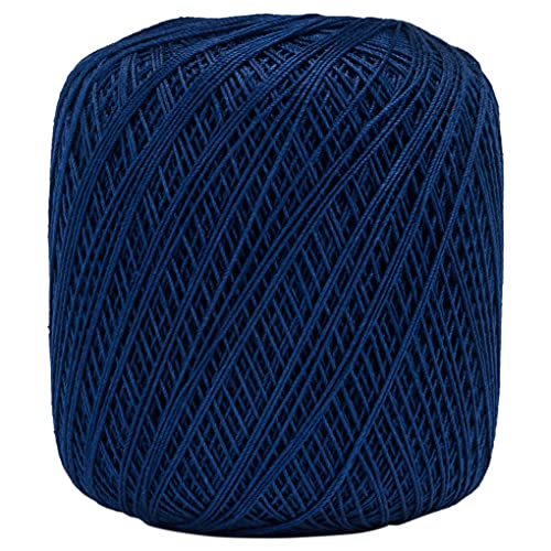 Image of Coats Crochet Aunt Lydia's Crochet, Cotton Classic Size 10, Navy