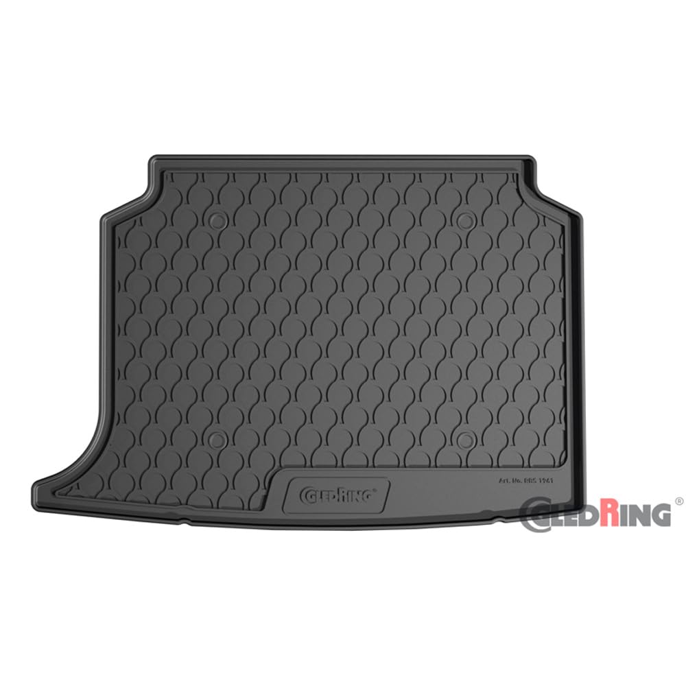 GLEDRING Rubbasol (Gummi) Kofferraumwanne kompatibel mit MG 4 (EV) Standard & Comfort 2022- (mit Netz an der rechten Seite)