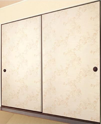 ふすま紙 糸入り 襖紙 織物 和モダン 洋風 紙寸法 約 巾98cm × 丈201cm 1枚入り 張替え 洋風 DIY おしゃれ ふすま 紙 襖 張り替え 花柄 (8018)