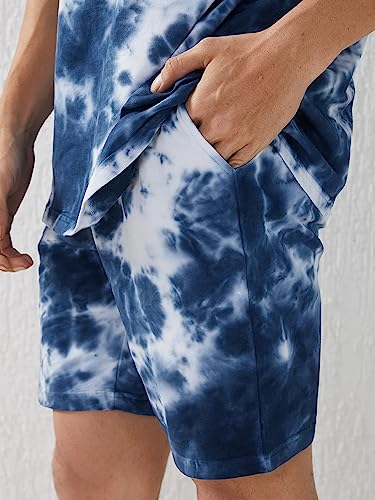 Image of Zombom Combo of Men's Night Suit | Men's Co-ord Set | Lounge-wear Nightdress Pajama Set | Summer Night Wear | Solid Plain Casual Pajama Shorts Set | Beach Wear Pack of 2