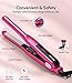 Terviiix Small Flat Irons for Short Hair, Pencil Hair Straightener for Edges, Straightening Iron for Pixie Cut & Touch Ups, Ceramic Curling Iron in One, Dual Voltage, 1/2