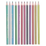 Zerodis 12Pcs Set, Metallic Fluorescent Professional Coloring Pencil Art Colored Pencils Sketch Graffiti Painting Supplies for Adults and Kids(Metal Color Pencils)