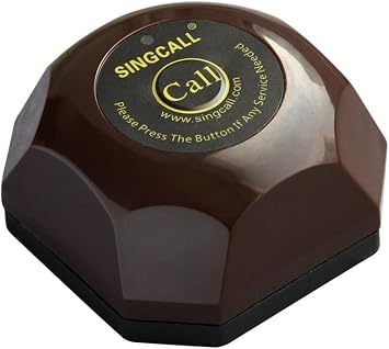 SINGCALL Wireless Calling System,One Button Pager,Coffee,APE560 Cant Be Used Alone