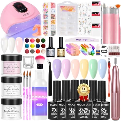 Kit d'ongles en acrylique avec perceuse pour créer vos faux ongles parfaits à la maison