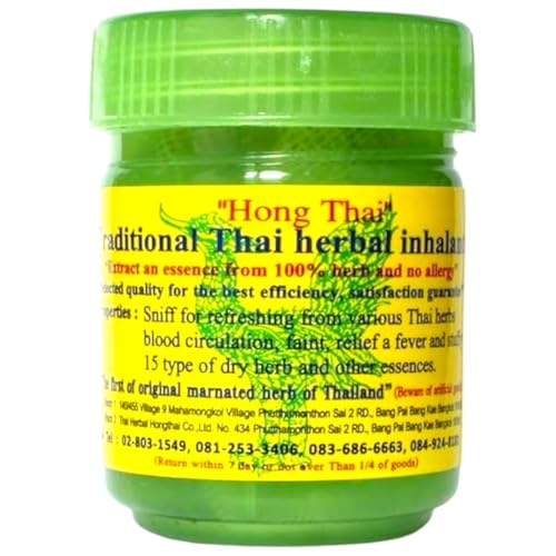 Hong Thai Duftdose Natürlich Erfrischen mit Thailändischen Kräutern & Ölen (1 Dose)