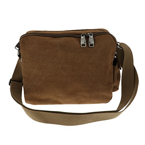 oshhni Lona de Pesca Bolsa Mensageiro Daysack, Marrom