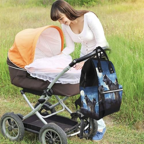 Sac à dos à langer multifonction grande capacité et poches multiples - 6