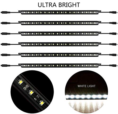 MingDak Under Cabinet LED Lighting Kit,(6) 12’’ Linkable Light Bars + Rocker Switch + Power Adapter, LED Gun Safe Lighting for Cabinet, Safe, Locker, Closet, Counter, Shelf, Showcase,5000K Daylight - Thumbnail 5