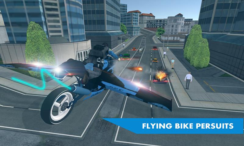 flying police motorcycle