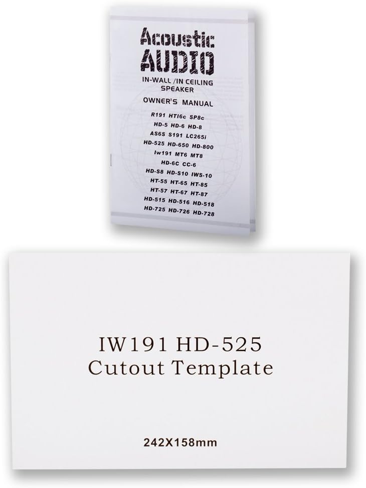 Up To 40% OFF Acoustic Audio IW-191 in Wall Speaker Pair 2 Way Home Theater Surround Sound Speakers Flash Deals - 60% OFF Acoustic Audio IW-191 in Wall Speaker Pair 2 Way Home Theater Surround Sound Speakers
