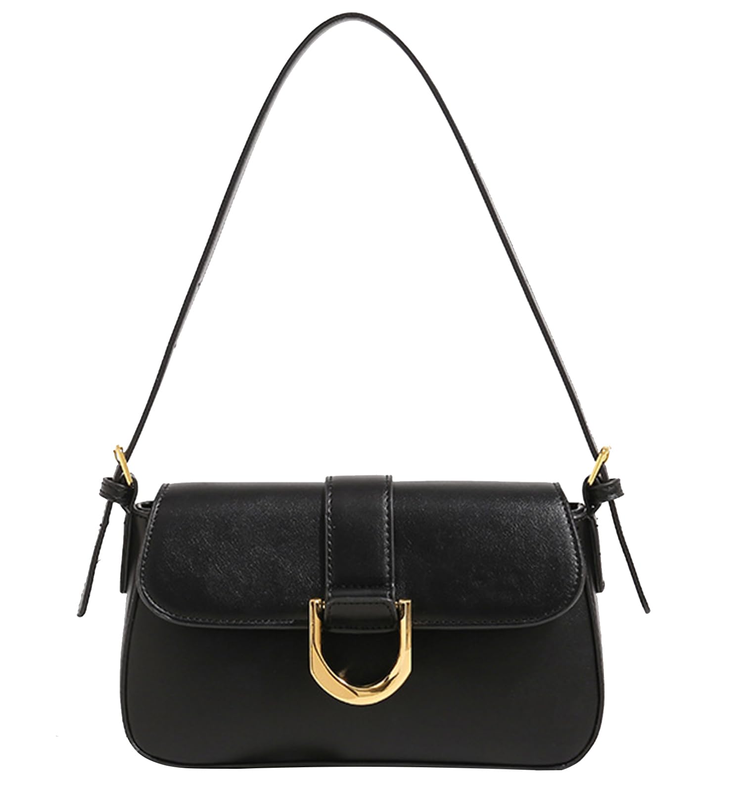 Amszke Shoulder Bag for Women Y2K Trendy Crossbody Purse 90s Hobo Handbags Clutch Classic Retro Leather Bag Satchel with 2 Removable Strap(y2k-black)