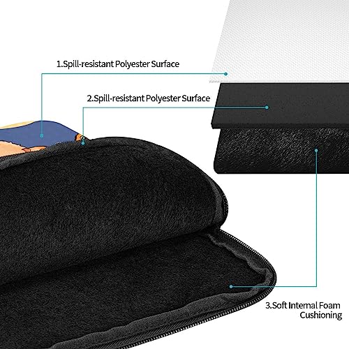 Crooked Owl Laptop Sleeve Case 15 Inch Suitable For Notebook Computer Tablet Traveling Carrying Simple Case3