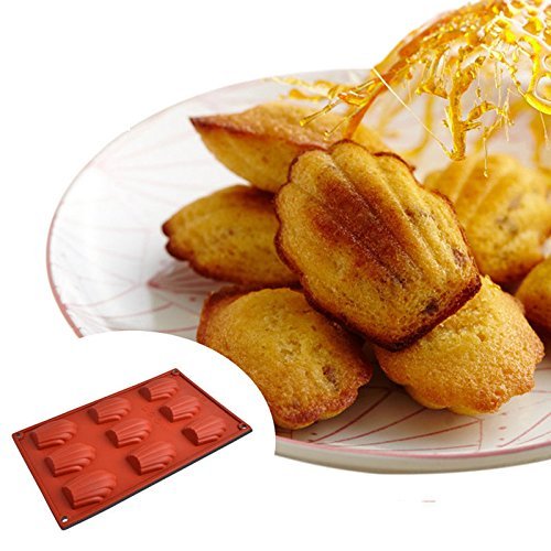 Buy 9Cavity Medium Silicone Mould for Homemade Madeleine Cookies