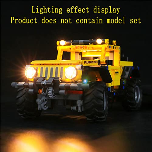 GEAMENT LED Light Kit Compatible with LEGO Jeep Wrangler - Lighting Set for Technic 42122 Building Model (Building Set Not Included) - Image 4