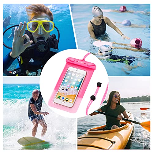 Dj.Kekao DJ-WX001 3 Pack Waterproof Float Phone Pouch With Neck Trap And Armband, Waterproof Phone Case, Dry Bag Outdoor Beach Bag For Iphone, Samsung Galaxy thumb #3