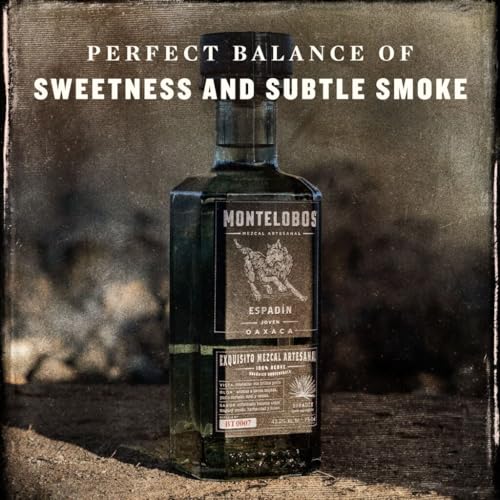 Montelobos Espadin Mezcal | 100% aus Agave Espadín | rauchig, pflanzliche Noten | 1x 0,7 l 43,2% vol