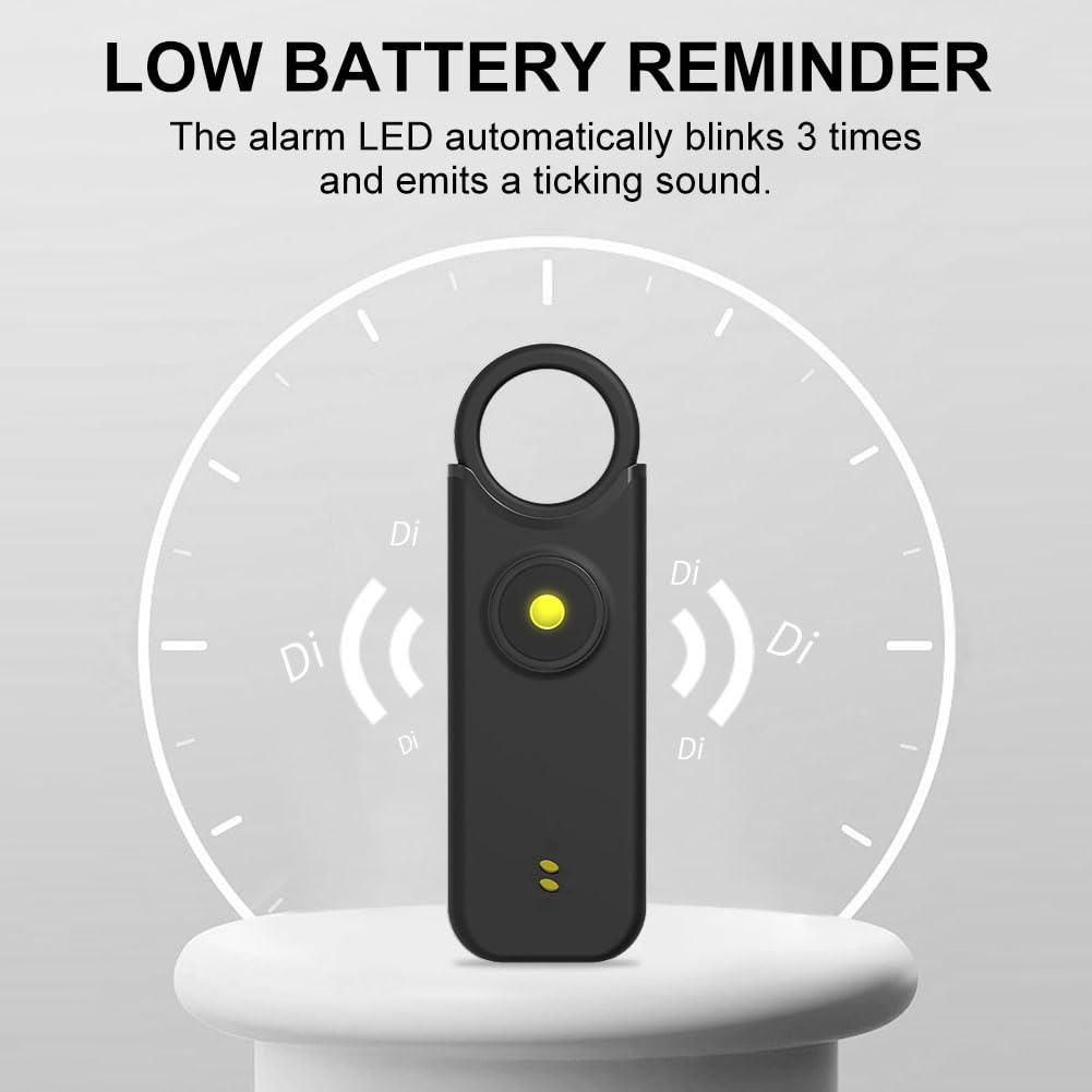 Flintronic Personal Alarm, 135 dB Alarm samoobrony z diodą LED i brelokiem, kieszonkowy alarm brelok alarmowy dla kobiet, dzieci, osób starszych, nocna zmiana