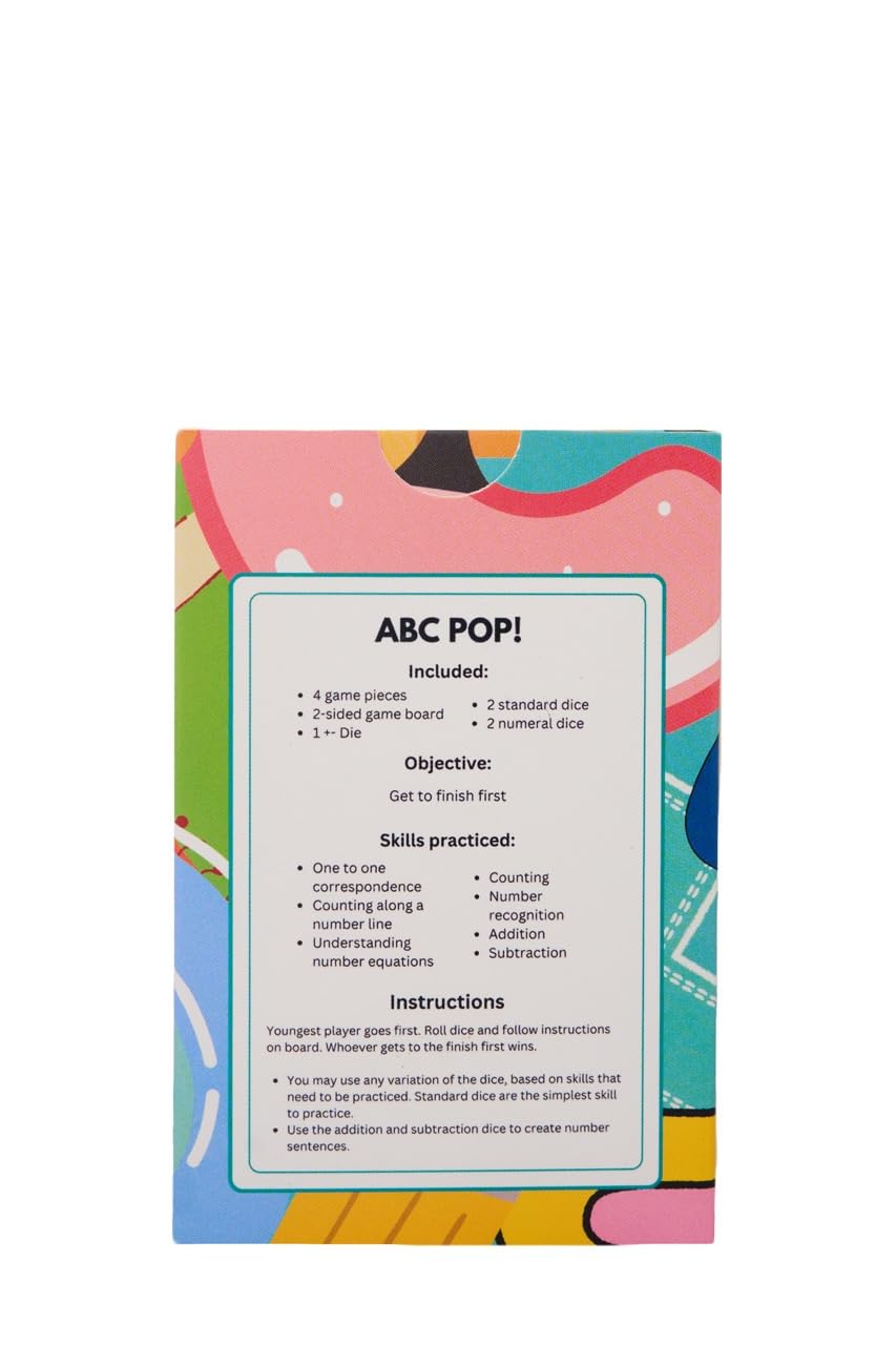 Little Learners NYC ABC POP! Alphabet & Phonics Card Game – Letter Recognition, Counting & Math Skills for Kids – Fun Educational Board Game for Preschool – Great for Travel & Homeschool