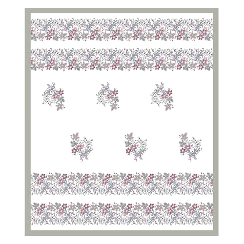 Image of DE CAMA 100% Cotton 300 TC King Size Bedsheet (90x108 Inch) with 2 Pillow Covers (17x27 Inch) | Premium Designer Printed Double Bed Sheet Set | Soft, Breathable, Luxury Bedding - Luxe Bloom Pink