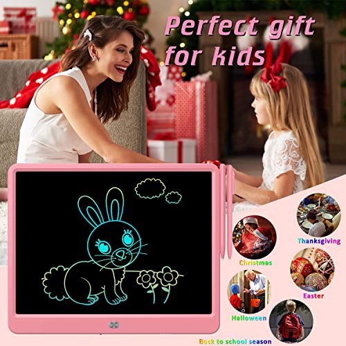Fluestonlcdwritingtabletdoodleboardtoysgiftsfor38yearoldgirlsboys15inchcolorfulelectronicboarddrawingpadforkidsgiftsfortoddlereducationallearningtravelbirthdaypink Urban Country Home Decor Flueston lcd writing tablet doodle board toys gifts for 3 8 year old girls boys 15 inch colorful electronic board drawing pad for kids gifts for toddler educational learning travel birthday pink urban country home decor