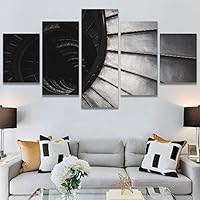 SIGNWIN 5 Panel Canvas Wall Art Solid Structures for Home Decorations Ready to Hang - 60