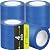 Fainne Blue Painters Tape Bulk Multi Pack Safe Paint Paper Masking Tape for Wall Painting Decoration Supplies(4 Inch X 55 Yards,4 Rolls)