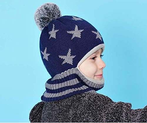 Baby Winter Hat Scarf Set, Unisex Infant Toddler Kids Hat Scarf - Image 5