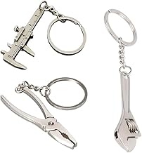 Takenick Keychain Mini Wrench,Mini Vernier,Mini Wire Stripper 1pc,hain Adjustable Key Spanner Wrench Universal Chain Universal For Gift. (Mini Wrench+Mini Vernier+Mini Wire Stripper)
