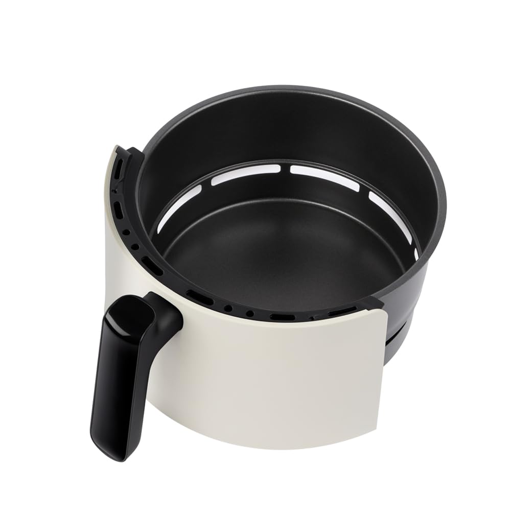 Russell Hobbs Friggitrice ad aria Panoramica, 5 L,no olio, 10 programmi di cottura, lavabile in lavastoviglie, friggere, grigliare, cuocere al forno, 200°C, Crema, 27421-56