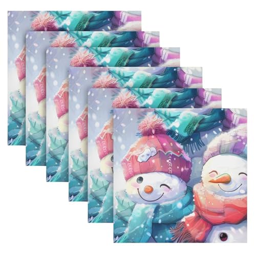 Servilletas de Tela Navidad Multicolor Pack 6 miniatura 2