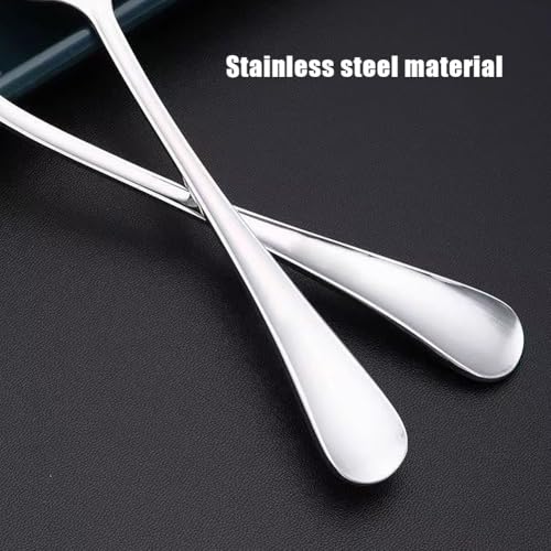4 Packs Serving Spoons, Large Stainless Steel Serving Spoons for Buffet and Parties, Tablespoons Sering Utensils Set for Banquet Flatware Kitchen Parties, Soup Spoon Gift for Chrismas - Image 6