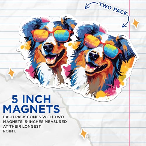 Imanes Decorativos 2 Pack Austrailian Shepherd 5 in miniatura 3