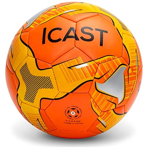 ICAST® Football Size 5 Football Gifts for Boys I Football Training I Football Ball I Presents for Teenage Boys /Girls I Soccer Ball I Match Football I Wear /Tear Resistant _ Excellent Shape retention Cover