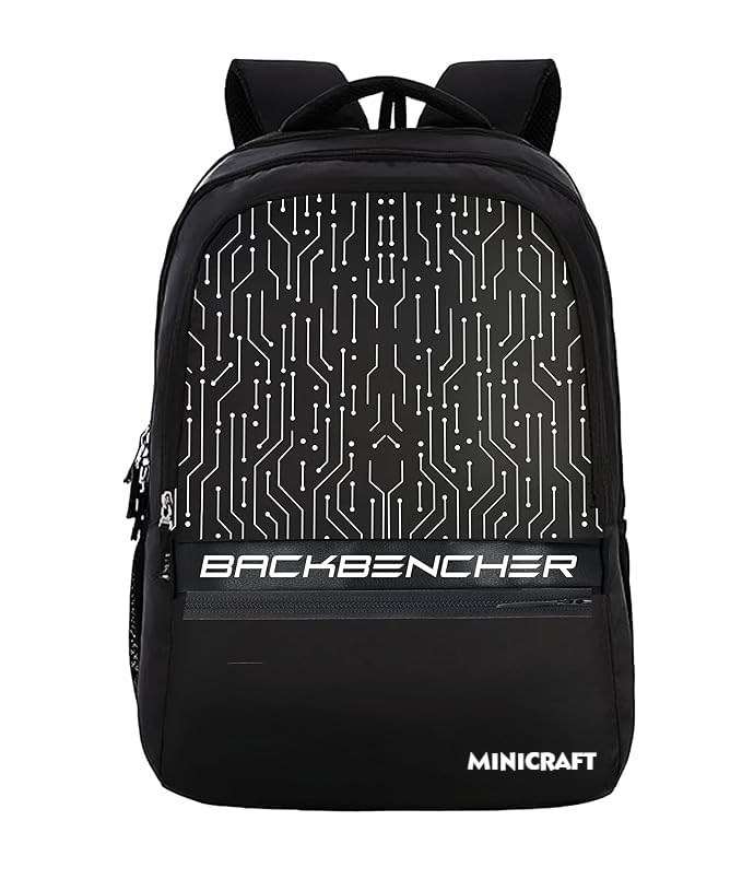 Casual Backpack for Men & Women | Leather-Like Finish | Spacious Polyester Travel Bag | Compartments & Pockets | Lightweight College & Work Backpack (Backbencher)-image-44