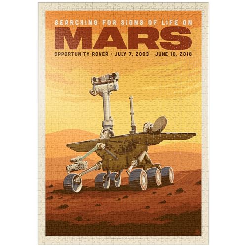 MyPuzzle NASA 2003 : Mars Opportunity Rover, Poster Vintage - Premium 1000 Pièces Puzzle - Collection spéciale MyPuzzle de Anderson Design Group