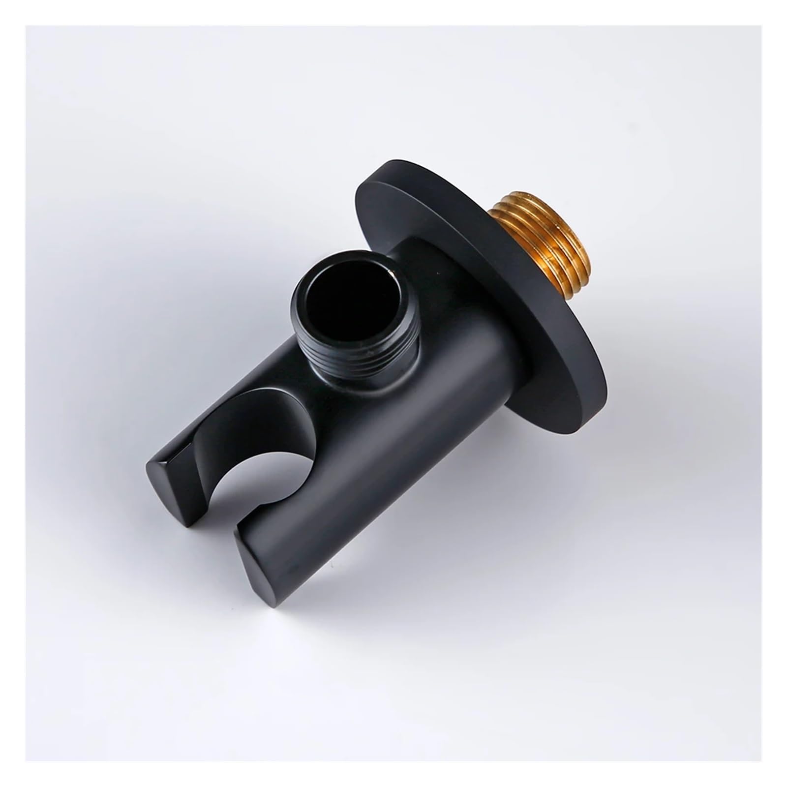 Soporte de Ducha Soporte de ducha repuesto for grifo baño montado en la pared latón(Black 1)
