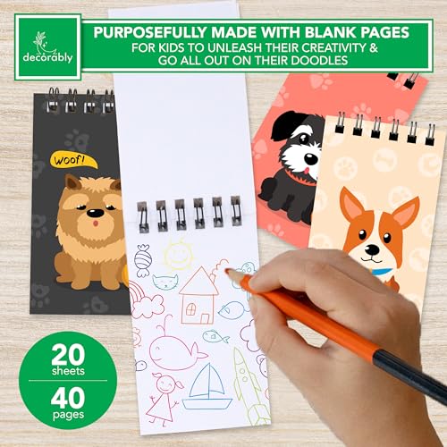 Petit carnet de notes à spirale Decorably pour occuper les enfants sans écrans