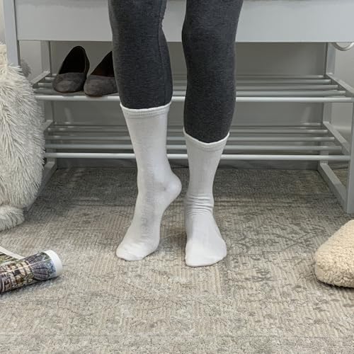 BEARPAW Womens 5 Pair Pack Super Soft Modern Multicolor Assorted Easy Care Solid Crew Socks With Scallop Edge Neutral Colors3