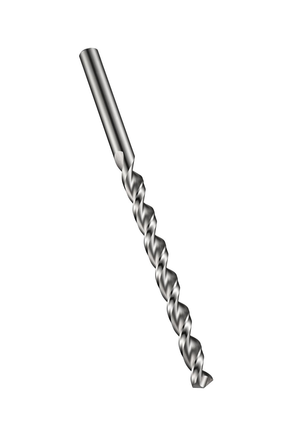Dormer A940 Cobalt Steel Long Length Drill Bit, Uncoated (Bright) Finish, Round Shank, 130 Degree Special Point, 1/4